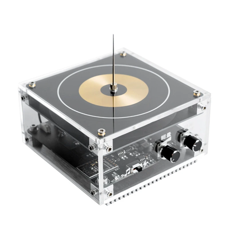 

Vinyl Record Shape Bluetooth Music Tesla Coil with Long Arc and Bluetooth Music Dual Mode Educational Toy for Kids