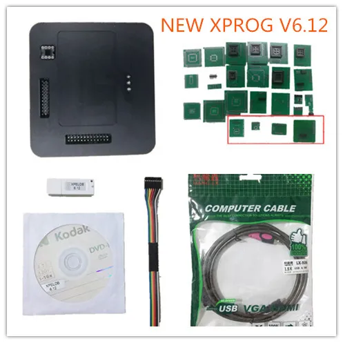 Xprog 6,12 XPELDB XPROG-M V6.12 V5.84 V5.74 V5.55 XPROG коробка Авто ECU чип Тюнинг программист черный металлический ящик XPROG-M - Цвет: NEW XPROG 6.12