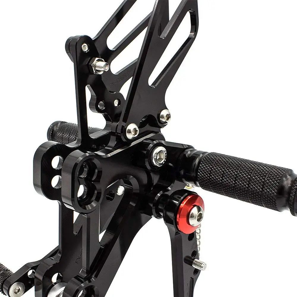 Регулируемые подножки для мотоцикла MFS черные Honda CBR650F 2014 2015 2016 2017|Подставки под