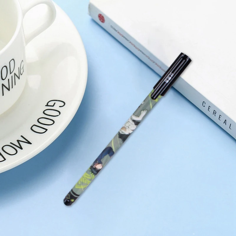

School Supplies 0.5mm Anime Jujutsu Kaisen Pen Black Ink Student Gel Pen Itadori Yuji Satoru Fushiguro Megumi Neutral Pen Office