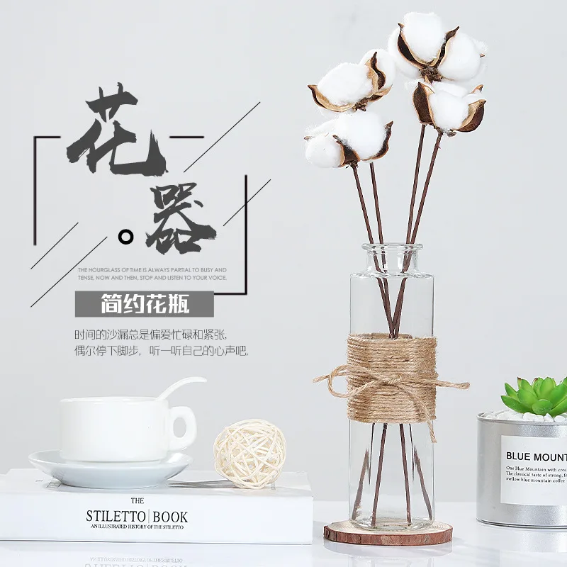 Креативные стеклянные вазы в скандинавском стиле для гостиной украшения стола