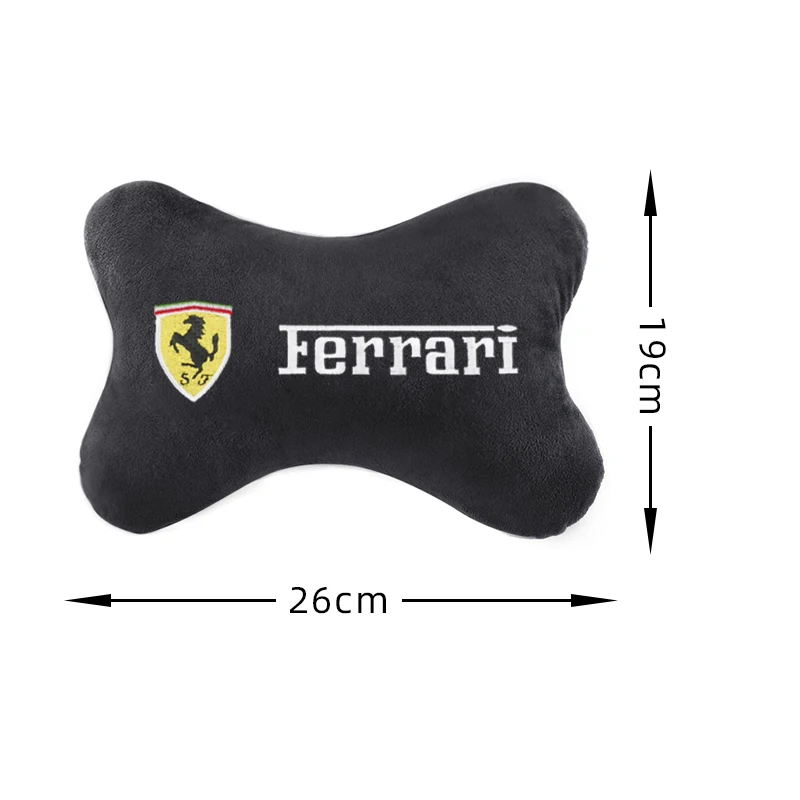 1pcs Car Auto Seat Head Neck Rest Cushion Headrest Pillow Pad for Ferrari California GTC4 Lusso F430 458 488 599 Roma|Наклейки на