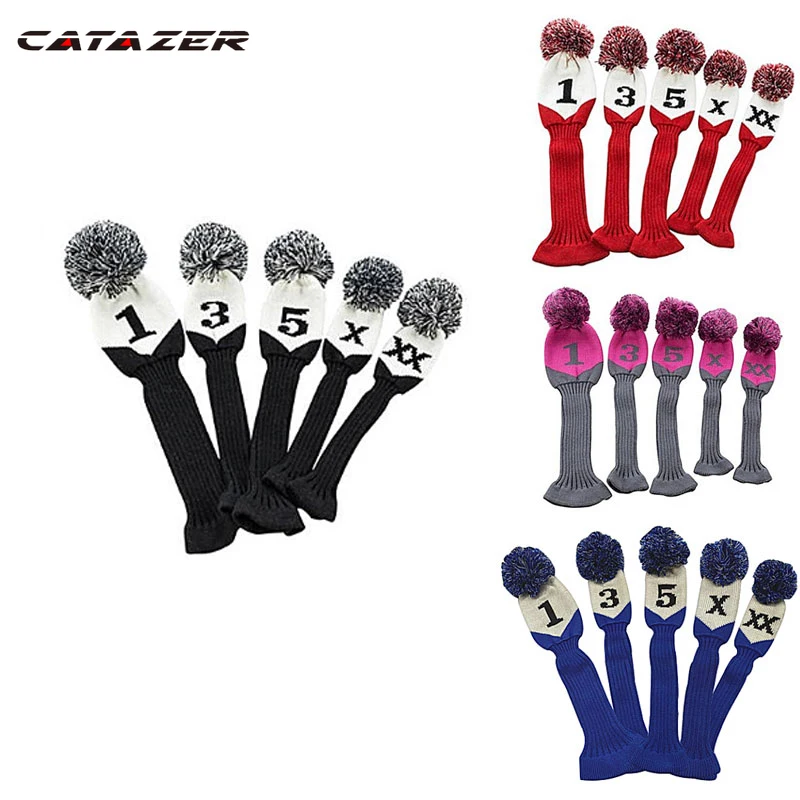 Club 1 3 4 5 For Men Women Kids Head Covers Woods Driver Fairway Hybrid Head Cover  Sold In Separate