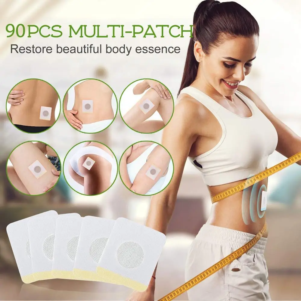 Пластырь для похудения магнитный 4 коробки 120 шт.|slim patch|navel stickfat patch |