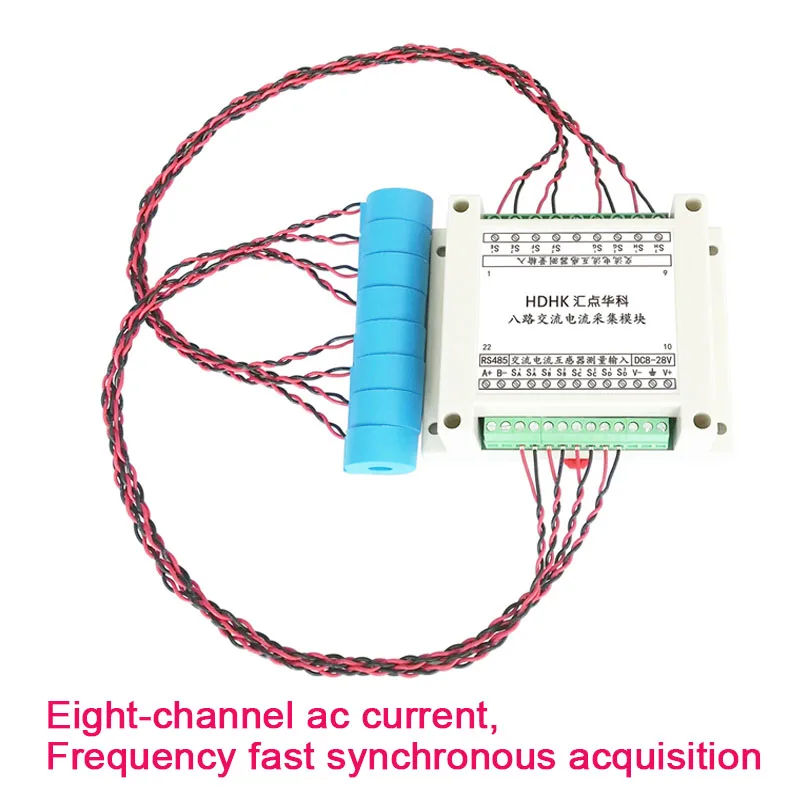 

Многоканальный 8-канальный переменного тока измерения частоты приобретения модуль обнаружения RS485 Сенсор передатчик MODBUS-RTU