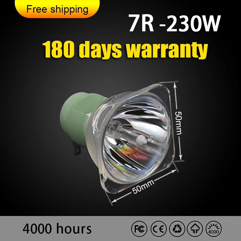 HOT SALE Free shipping 7R 230W Metal Halide Moving lamp Bulb Beam 230 SIRIUS HRI230W For Osram lighting | Электроника