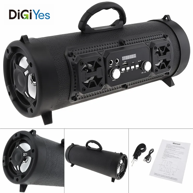 Bluetooth динамик крутой портативный напольный цветной светильник сабвуфер с FM / TF