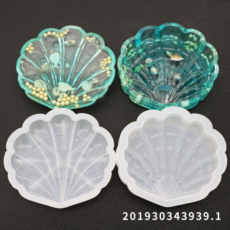 

DIY Crystal Epoxy Mould Shell Storage Box Mould Settable Resin Silicone Mould
