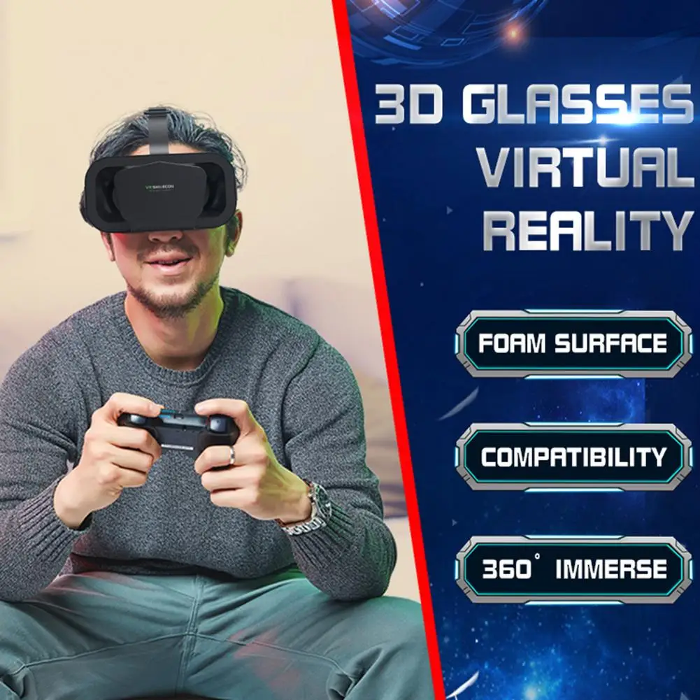 Очки виртуальной реальности 3D очки Гарнитура для фильмов видео игр | Электроника