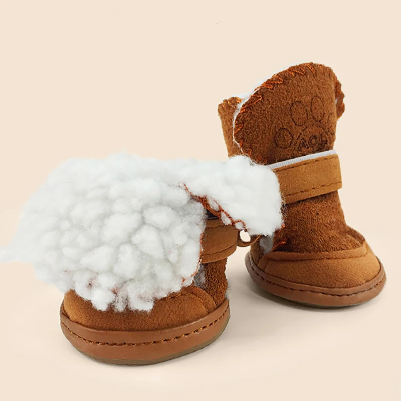 Зимняя обувь для собак зимние ботинки носки водонепроницаемая резиновая