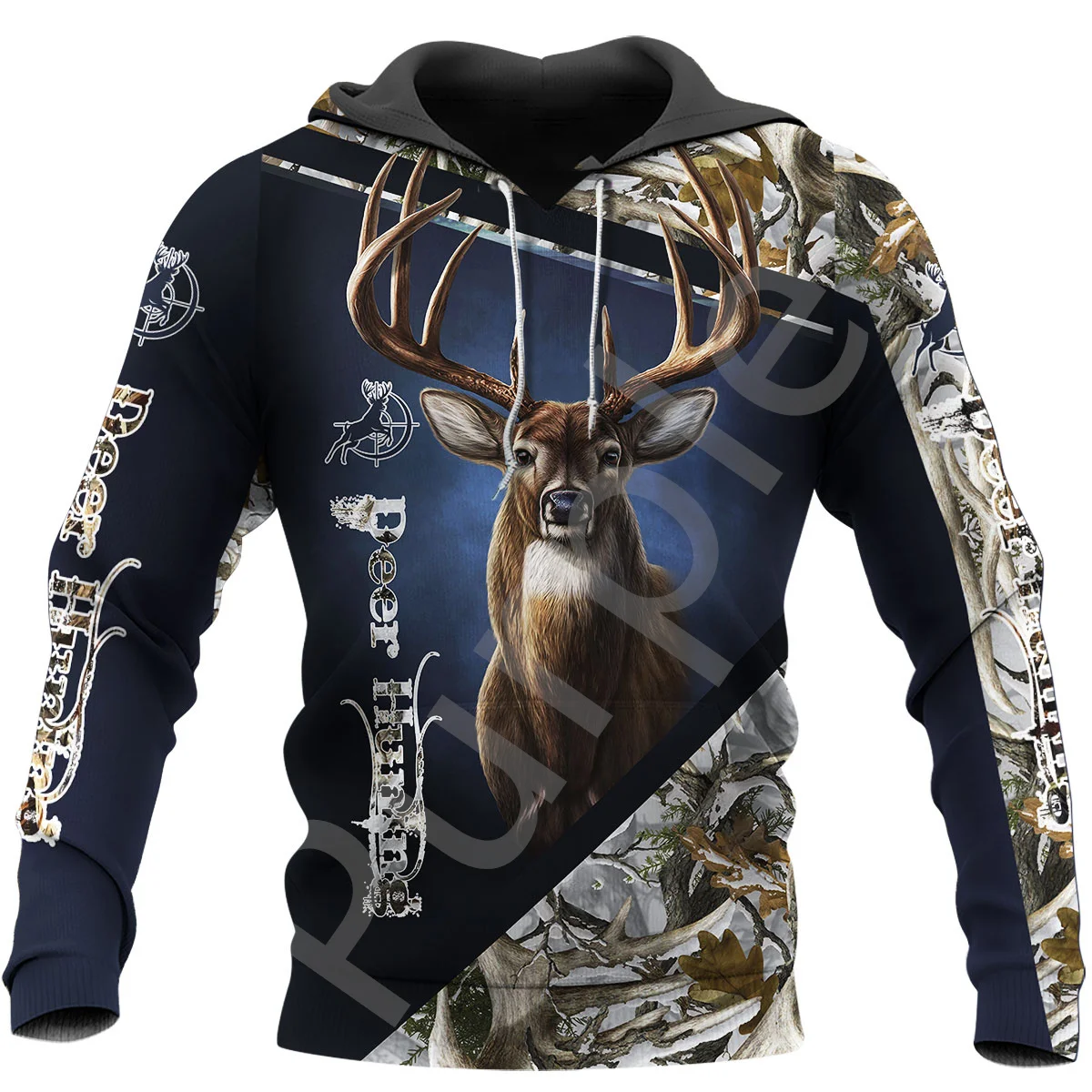 

New Camouflage Hunting Animal 3D Hoodie Casual Men's Hoodie Fashion Street Men's and Women's Hip Hop Hoodie Top