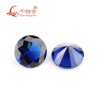 3mm 14mm colored round shape brillion cut glass loose gem stone