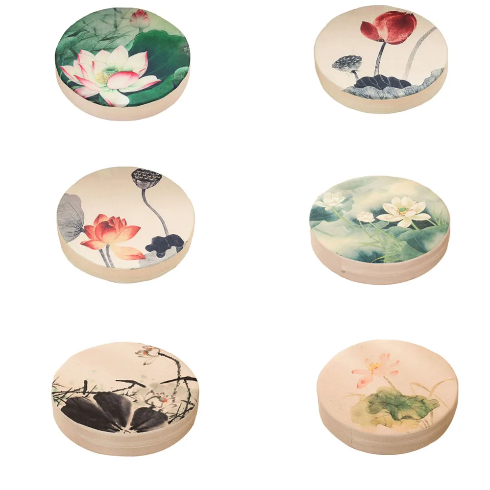 Льняная уплотненная подушка для дома futon коврик медитации на полу поклонения