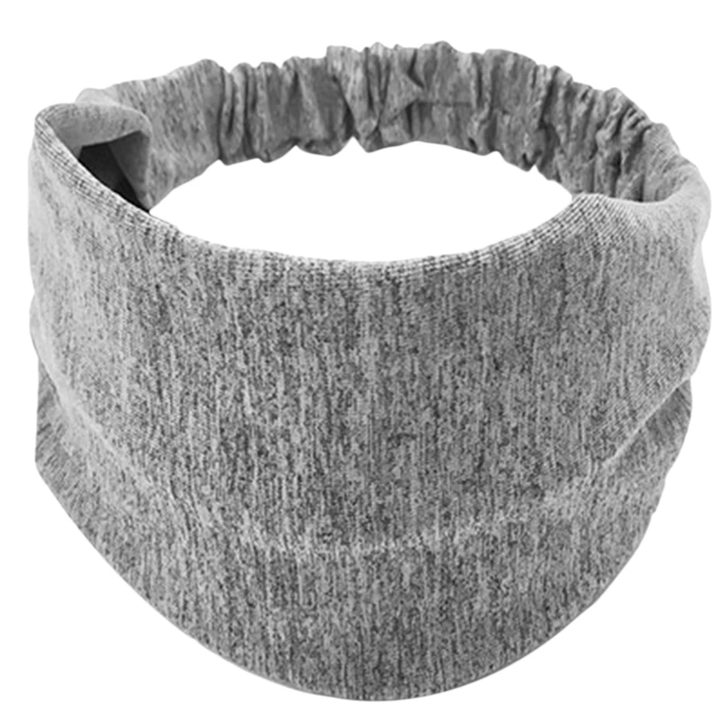 

Solid Wide Cotton Sports Yoga Headbands For Women Adult Reversible Elastic Hairbands Turban Hair Head Wrap Scarf