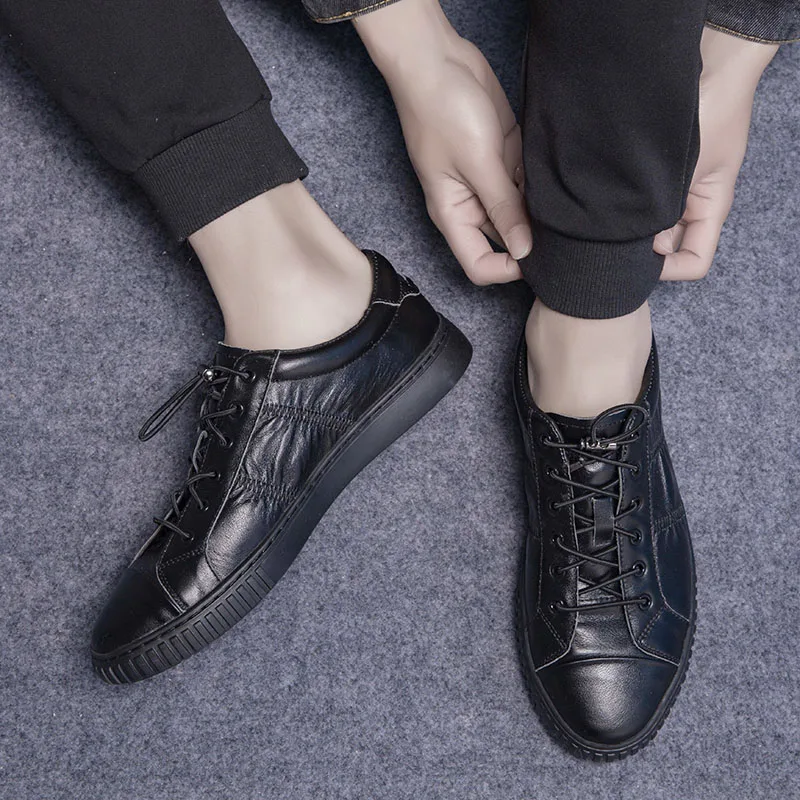 

PU Leather Shoes Men Sport Shoes Man Running Man Sports Shoes for Men Sneakers Mens Autumn White Training Footwear Jogging