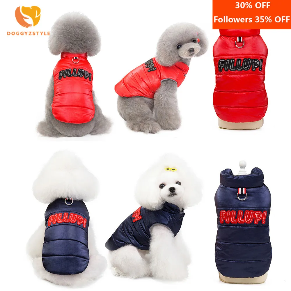 Зимняя теплая жилетка для собак мягкая хлопковая одежда таксы красно-синяя