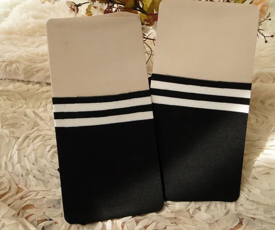 Весенние параллельные полосы горизонтальные Ложные высокие белые до колена