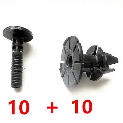 

10set for BMW 3 Series E90 E91 E92 E93 Exterior Side Sill Skirt Pin Spacer Clips