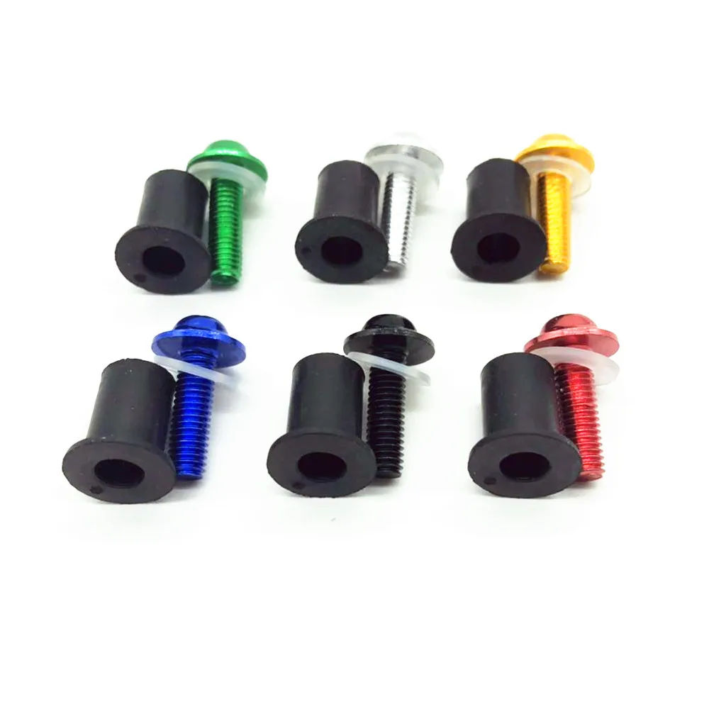 10PCS M5 Motorcycle Windscreen Windshield Bolt Screw Kit FOR Kawasaki Ninja 650R ER-5F ZX10R ZX6R ZX636 ZX600R 7R |