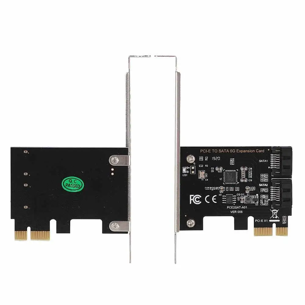 1X 4X 8X 16X PCI E карты Express на SATA 3 0 2 портовые III 6 Гбит/с расширительные платы адаптера
