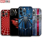 Чехол для телефона с логотипом Человека-паука для Apple iPhone 13, 12, 11 Pro, X, XR, XS, Max, 13, 12, Mini 5, 5S 6, 6S, 7, 8 Plus, SE 2020, чехол из жидкого силикона