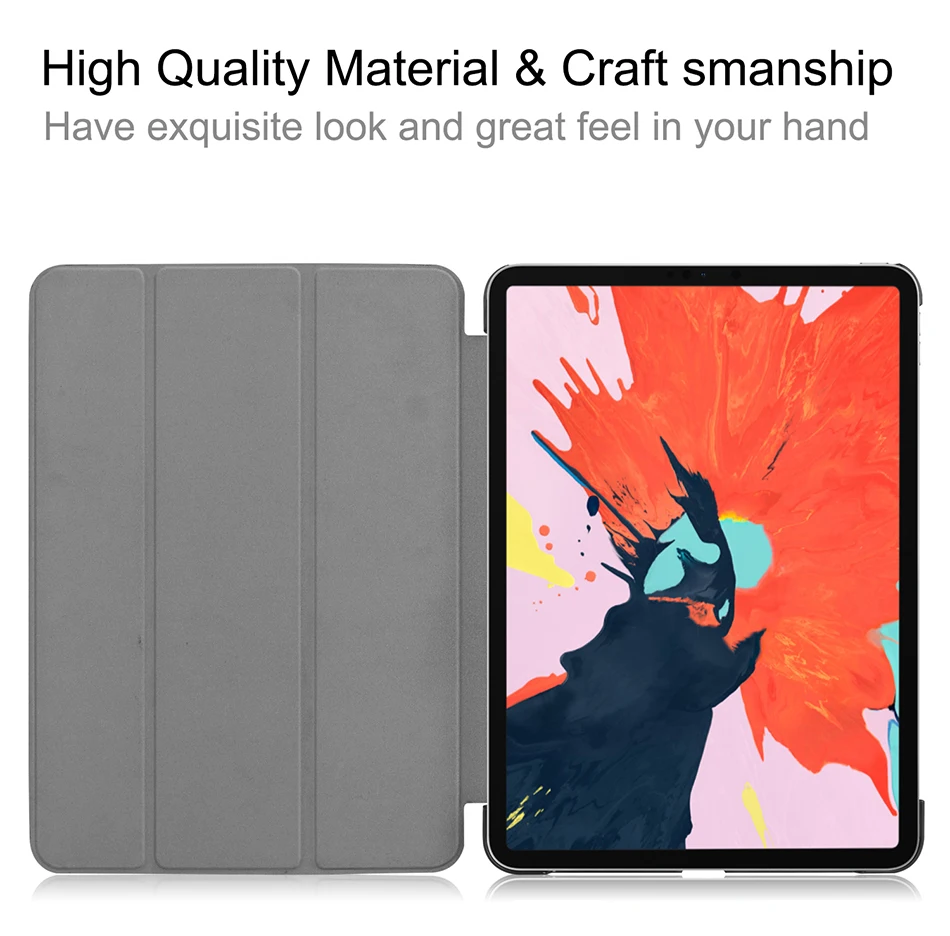 MTT Чехол для iPad Pro 12,9 дюйма, тонкий Чехол из искусственной кожи с магнитной откидной подставкой, чехол для планшета с масляным рисунком, умный чехол, a1983