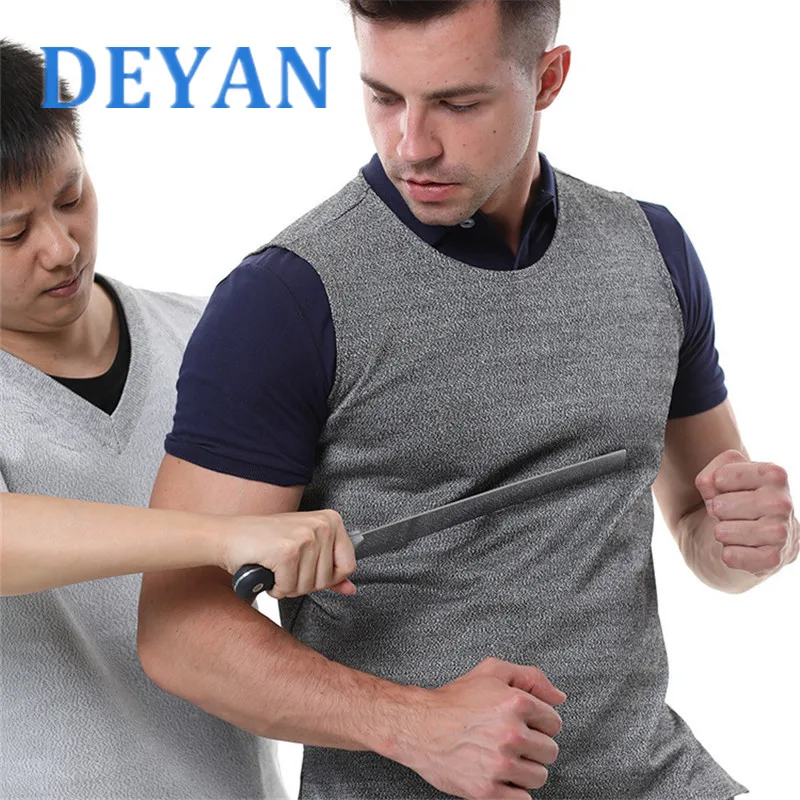 

Летняя устойчивая к порезам безрукавка с защитой от ударов полицейский и персонал безопасности одежда для самообороны противоударный такт...