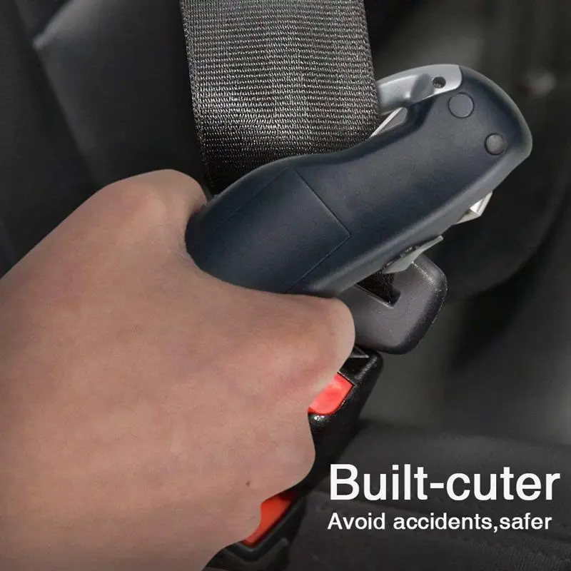 

Digital Tire Pressure Gauge, 150PSI with 5 In 1 Rescue Tools of LED Flashlight,Car Window Breaker, Seatbelt Cutter,Red Safety Li