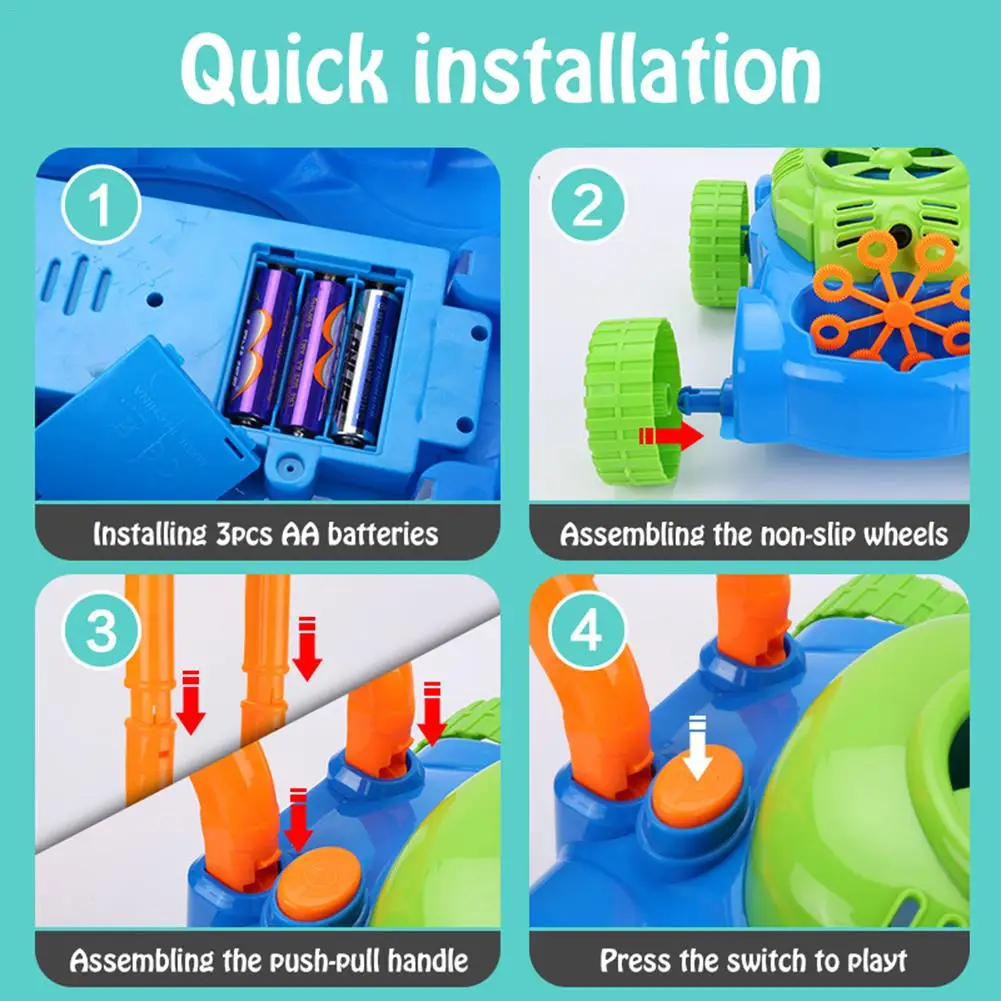 Полностью автоматическая музыкальная тележка выдувная пузырчатая машина