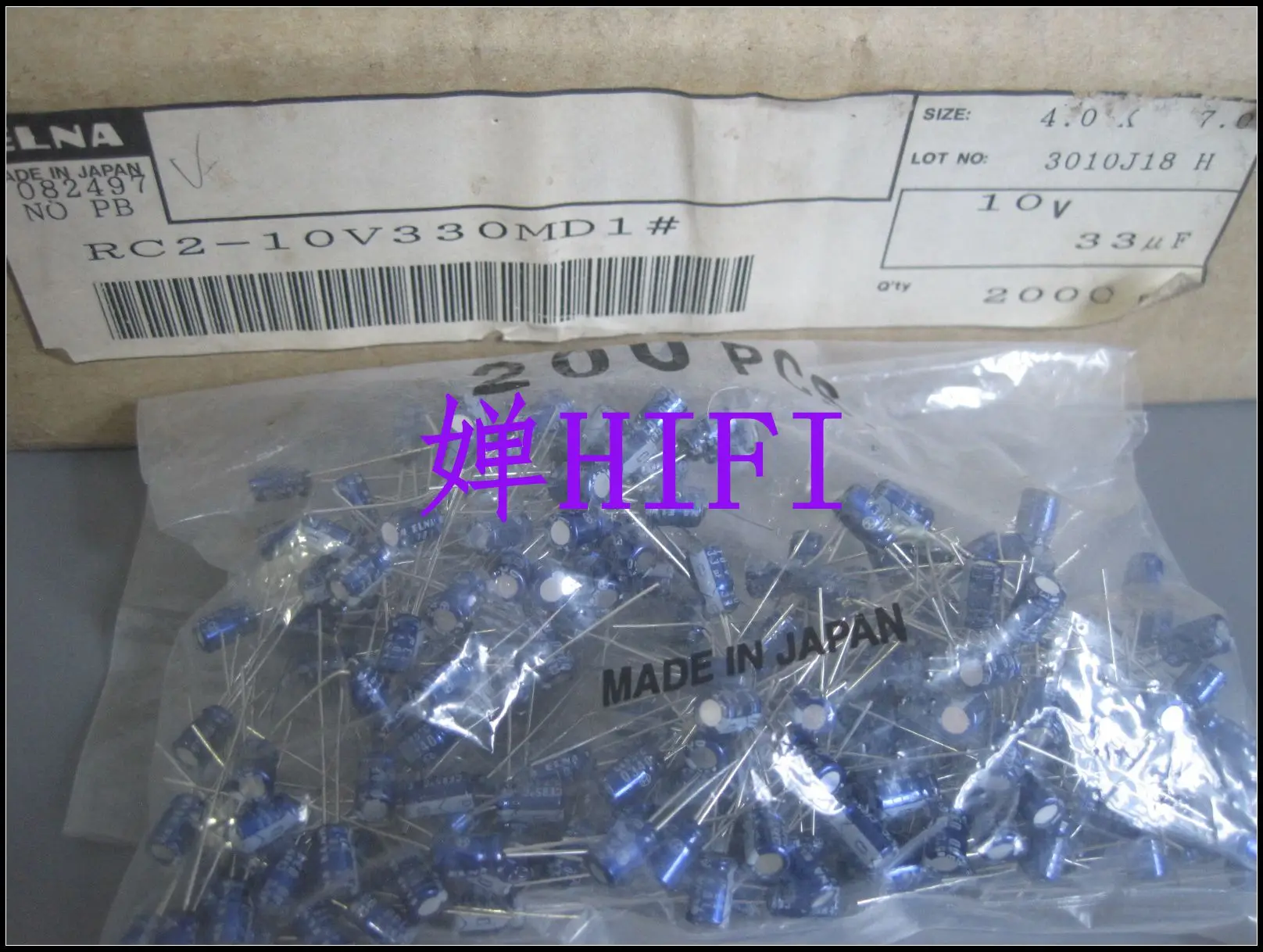 20 шт./50 шт. Оригинальный ELNA blue robe 33 мкФ 10v RC2 10V33UF 4X7MM аудио электролитический