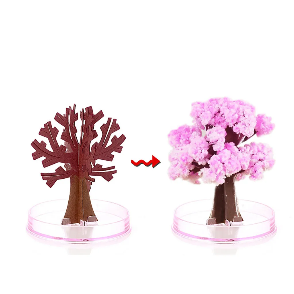 

Magic Growing up Paper Christmas Tree Party Decoration DIY Desktop Ornament Christmas Paper Tree Toy Decoration For Children