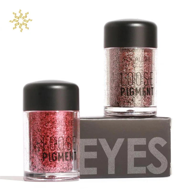 

12 Colors Glitter Eyeshadow Makeup Metallic Shiny Shimmer Pigment Waterproof Long Lasting Cosmetics Powder Single Color