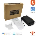 Умный выключатель управления потолочным вентилятором Tuya, wi-fi переключатель света с дистанционным управлением через приложение, работает с Alexa Google Home