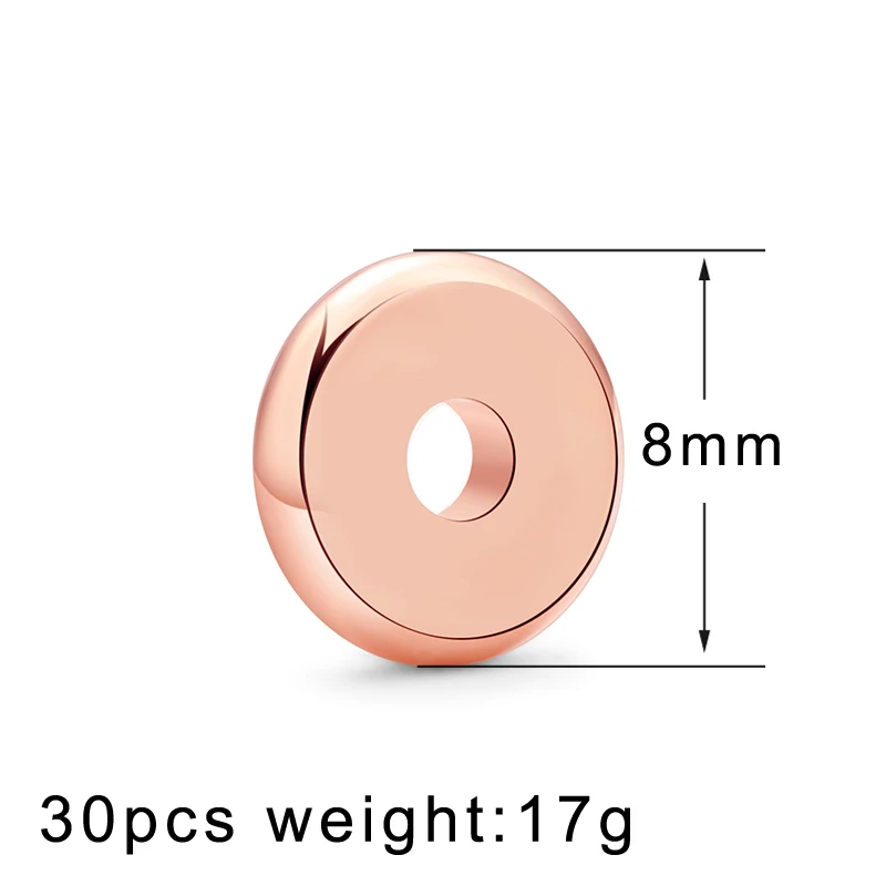Медные бусины с отверстием для монет плоские круглые золотого/серебряного цвета