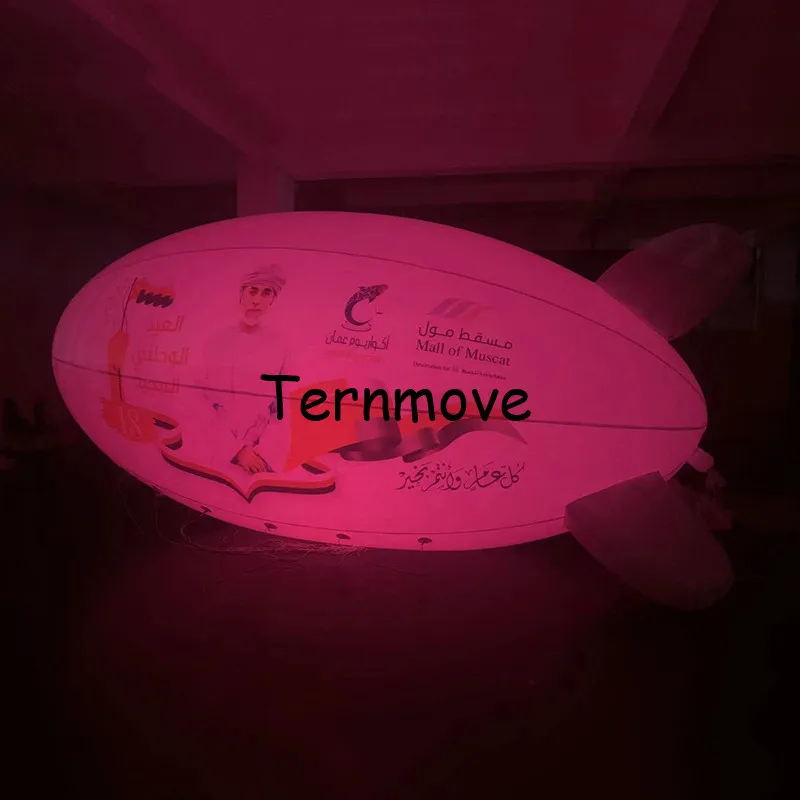 ПВХ рекламный светодиодный светильник Blimp/воздушный корабль гелиевый blimp