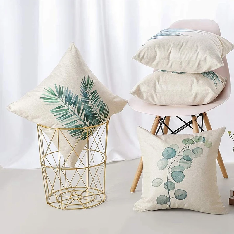 

Decorative Cushion Covers Linen Pillow Covers Square Pillowcase Throw Pillow Covers Home Decor for Sofa