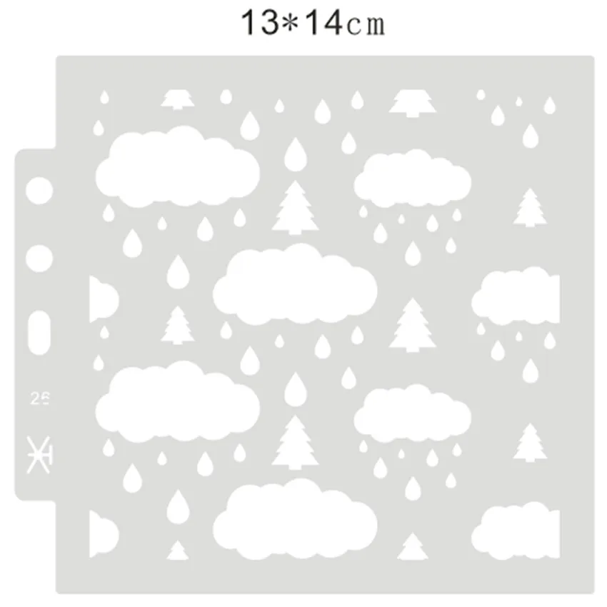 Дождевая капля костюм щит Сделай Сам торт Скрапбукинг трафареты полые украшения