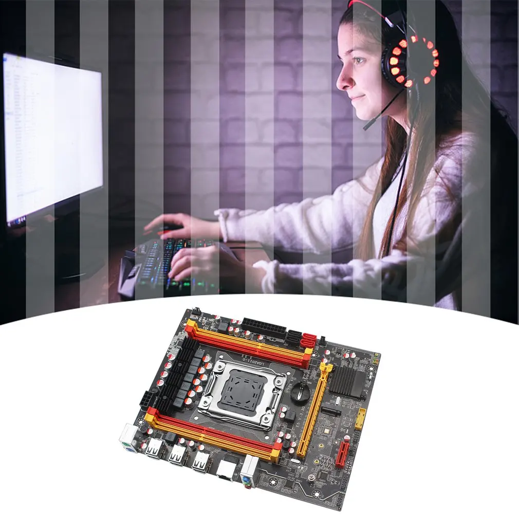 X79 Motherboard Support DDR3 2011 Pin With M.2 Computer Game Durable Replacement Mainboard Compact And Portable Motherboards | Электроника