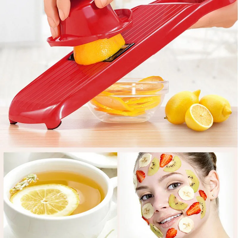 

Manual Vegetable Slicer Potato Fruit Cutter Stainless Steel Kitchen Tool Multifunctional