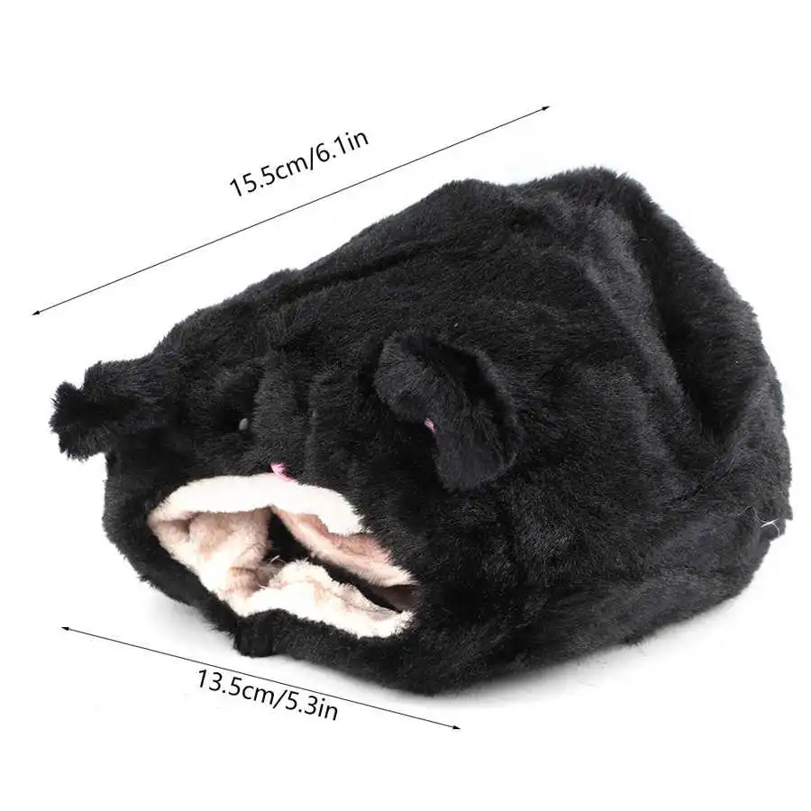 Подвеска для хомяка кровать милый черный медведь тип зимний теплый хомяк клетка