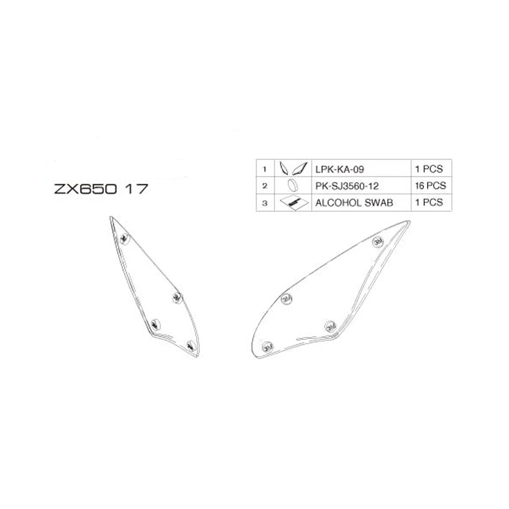 MTKRACING для KAWASAKI ZX650 ZX-650 ZX 650 2017-2018 мотоциклетная Защитная крышка фар линза экрана |