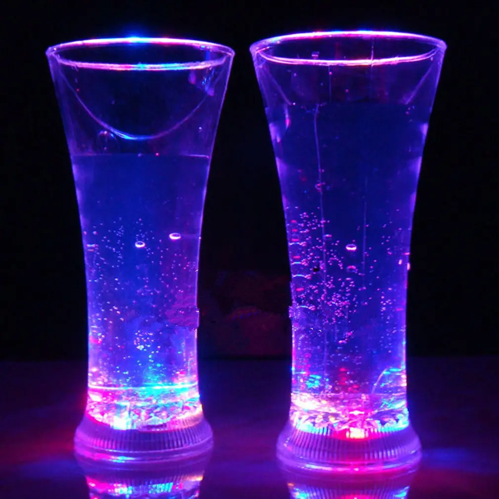 PREUP светодиодный полноцветная светящаяся сердце Форма чашки Flash индукционный