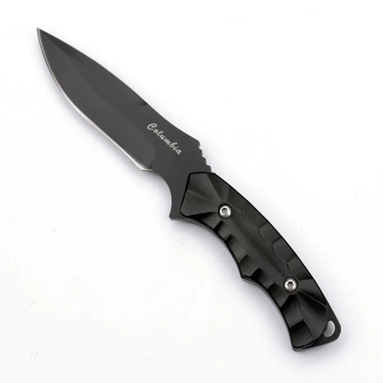 Black-Black CS Cold стальной нож острый боевой тактический нож открытый кемпинг выживания Охотничьи ножи с оболочкой фиксированный нож с лезвием - Цвет: Black-Black