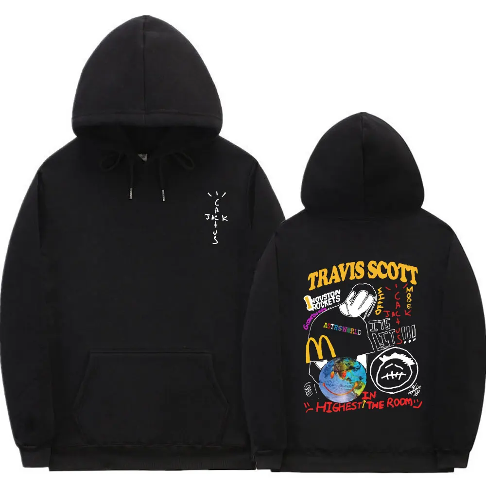 

2021 New Travis Scotts Cactus Jack Swag Hip Hop Hoodie Oversized Harajuku Print Hooded Sweatshirt Men Women Fashion Streetwear