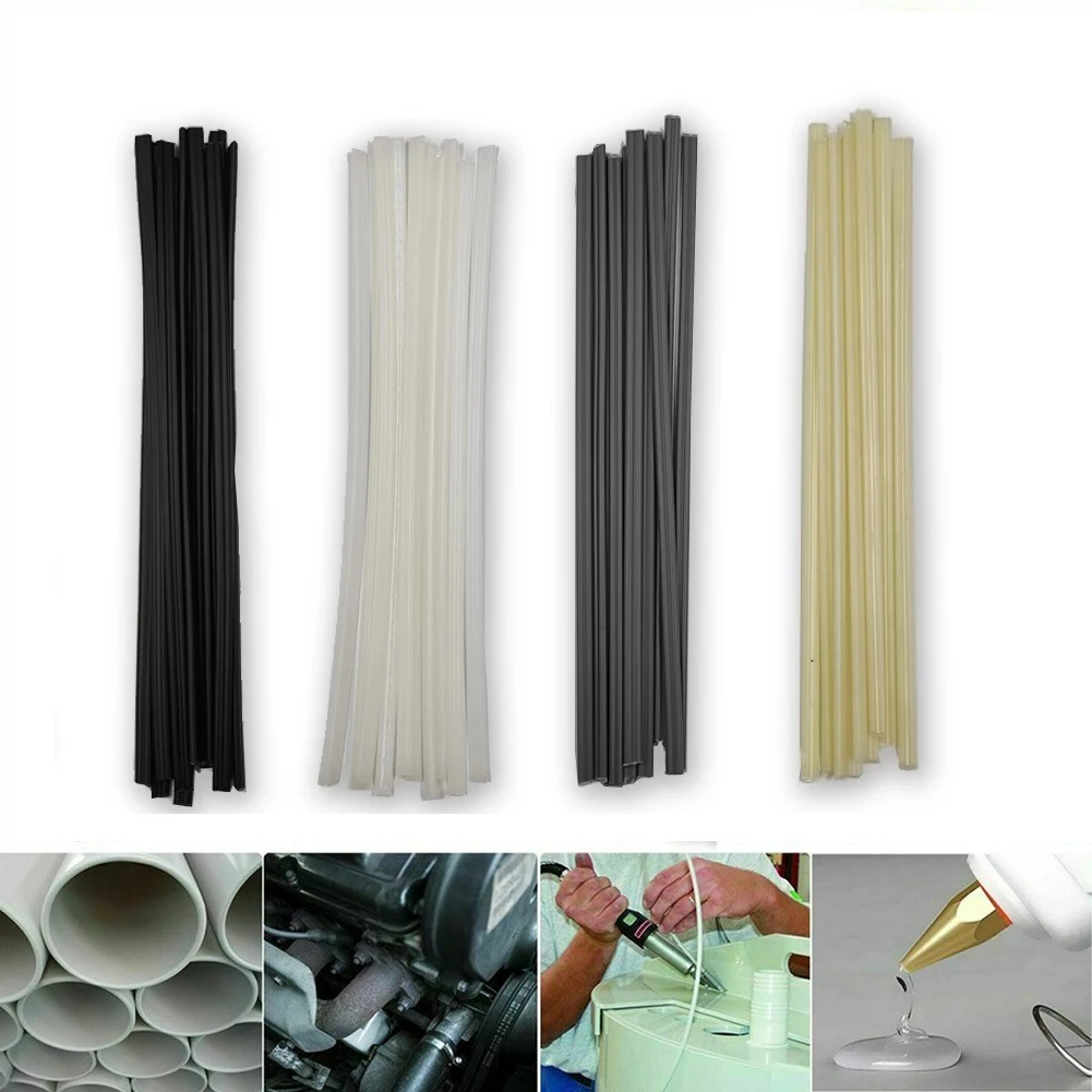 50 Plastic Welding Rods 200mm ABS/PP/PVC/PE Welding Sticks For Plastic Welder Gun Bumper Repair Welding