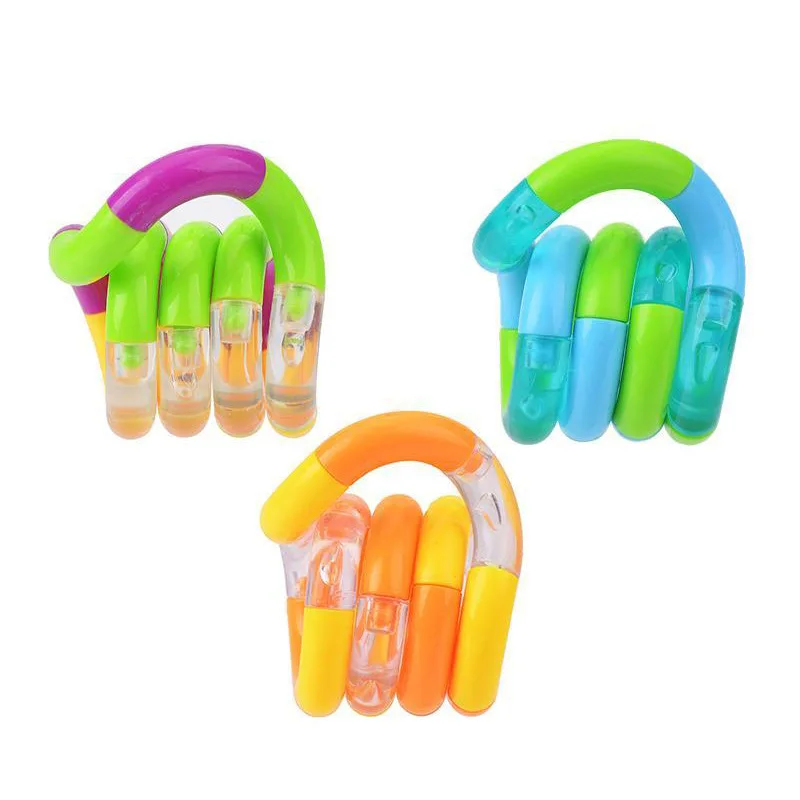 Tange de cuerda de anillo trenzado para aliviar el estr&eacute;s, juguete creativo para el ocio, educaci&oacute;n y descompresi&oacute;n-1