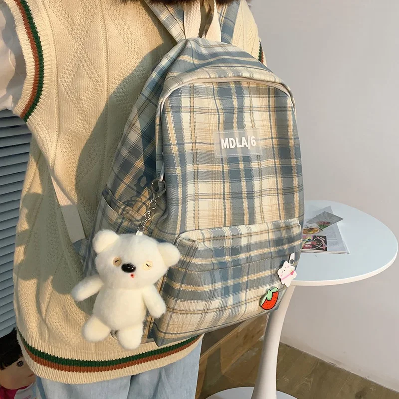 

Women Waterproof Backpack Teenage Girl Cute Backpack Fashion Oxford Cloth Fabric Backpack Student Female Cotton Backpack
