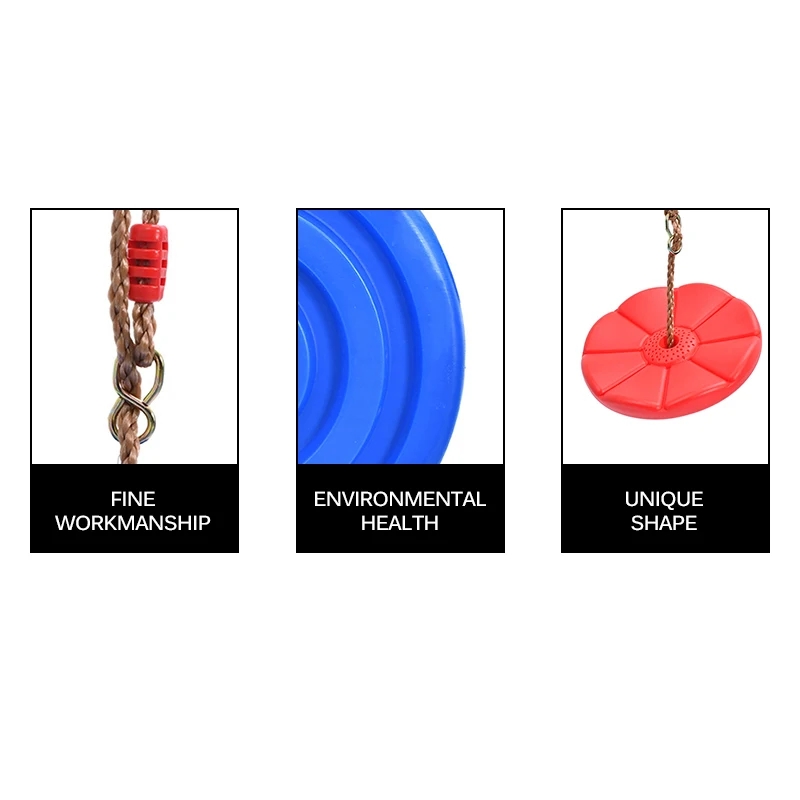 Дисковая игрушка качели для сидений круглая веревка висячая садовая игра