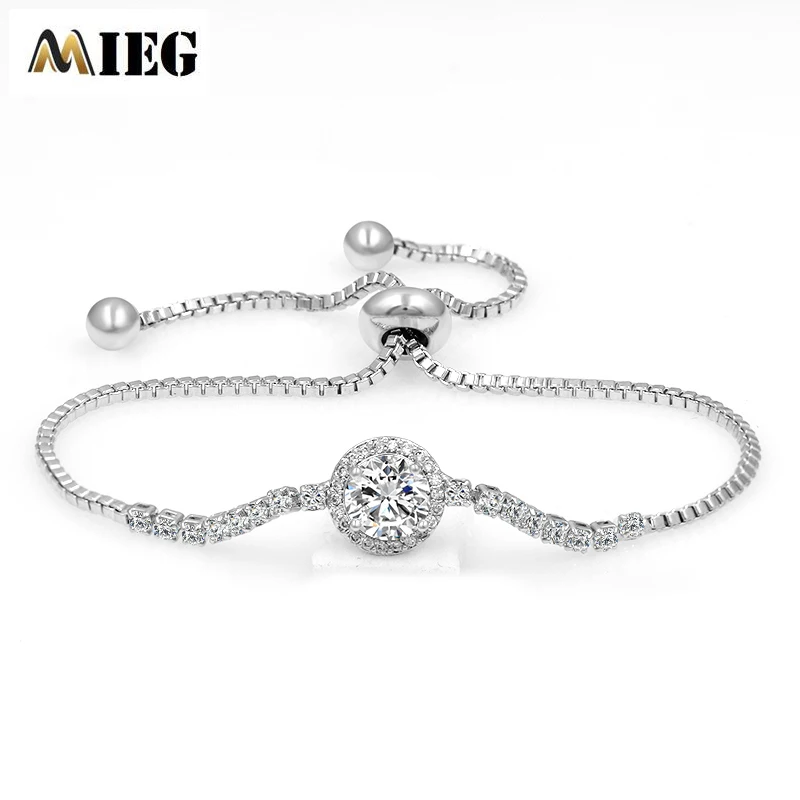 MIEG Заводская распродажа дизайнерские браслеты с кубическим цирконием для женщин