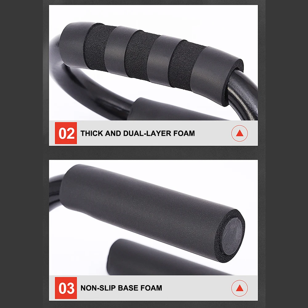 

S Shape Push Up Stand Aluminium Push-Ups Stands Bars Tool Voor Fitness Borst Training Apparatuur Exercise training